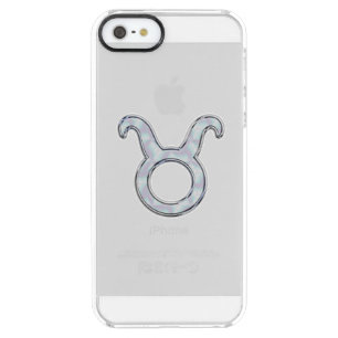 Mother of Pearl Taurus Zodiac Astrology Clear iPhone SE/5/5s Case