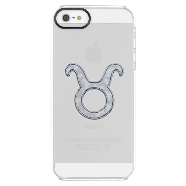 Mother of Pearl Taurus Zodiac Astrology Uncommon iPhone Case (Back)