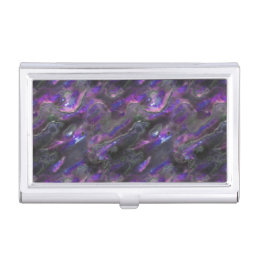 Mother Of Pearl Texture Purple Photo Pattern Case For Business Cards