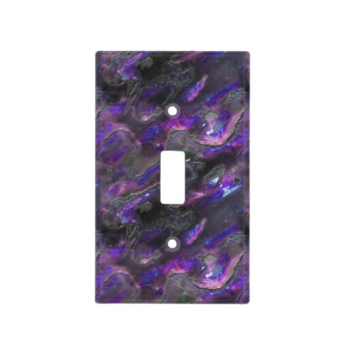 Mother Of Pearl Texture Purple Photo Pattern Light Switch Cover