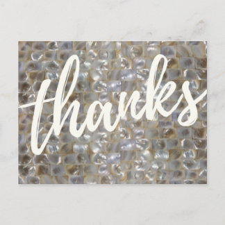 Mother of Pearl Thank You Postcard