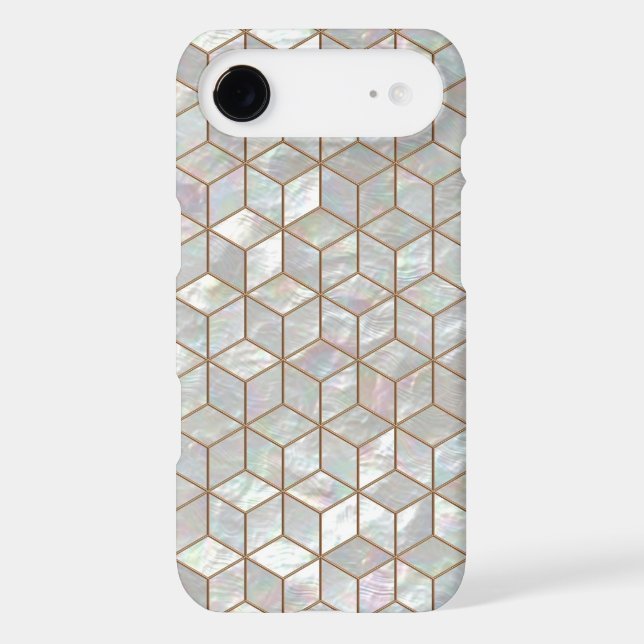 Mother Of Pearl Tiles Case-Mate iPhone Case (Back)