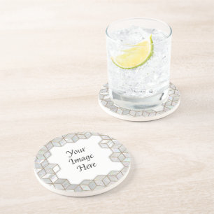 Mother Of Pearl Tiles Frame Coaster