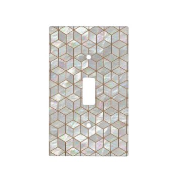 Mother Of Pearl Tiles Light Switch Cover by Sharandra at Zazzle