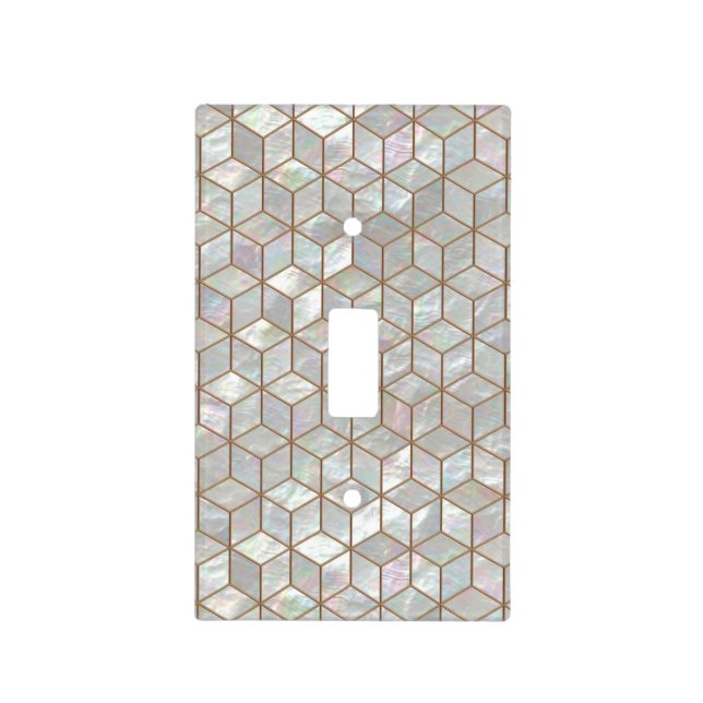 Mother Of Pearl Tiles Light Switch Cover (Front)