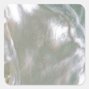 Mother of Pearl-White Square Sticker