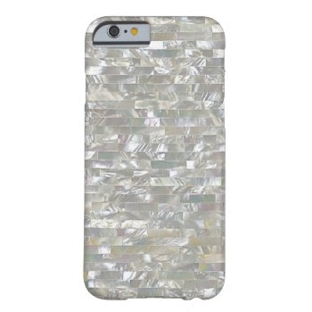 Mother Of Pearl White Tiled Barely There Iphone 6 Case by CustomizedCreationz at Zazzle