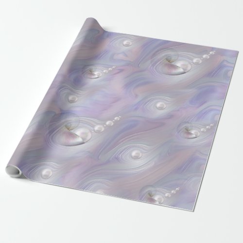 Mother of Pearls giving Birth to a Pearl Wrapping Paper