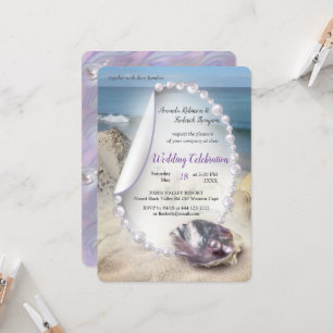 Mother of Pearls Merged like Liquid Swirls Invitation