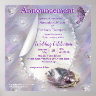 Mother of Pearls Merged like Liquid Swirls Poster