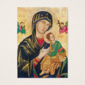 Mother of Perpetual Help Funeral Prayer Holy Card (Front)
