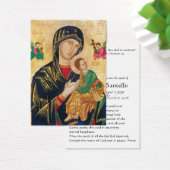 Mother of Perpetual Help Funeral Prayer Holy Card (Desk)