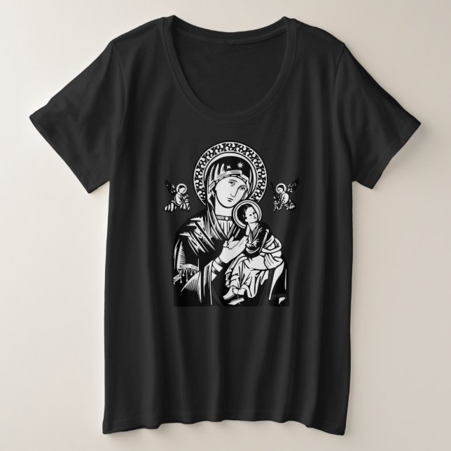 Mother of Perpetual Help T-Shirt (Design Front)
