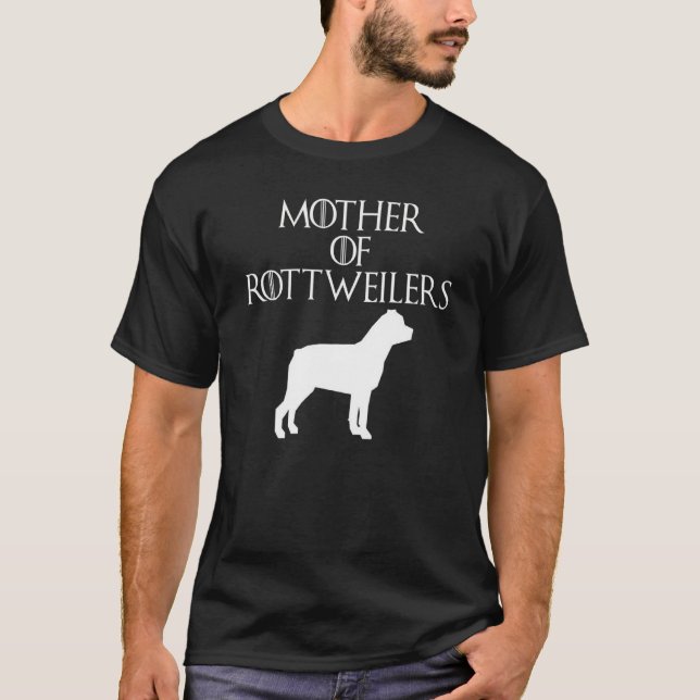 Mother of Rottweilers Fur Mom Cute Dog Lover Gift T-Shirt (Front)