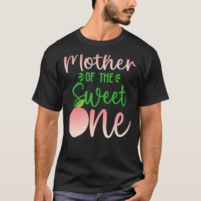 Mother Of The Birthday One Peach 1st Summer Fruit  T-Shirt (Front)