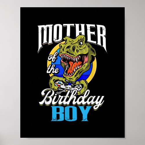 Mother of the Birthday T Rex Boy Matching Video Poster