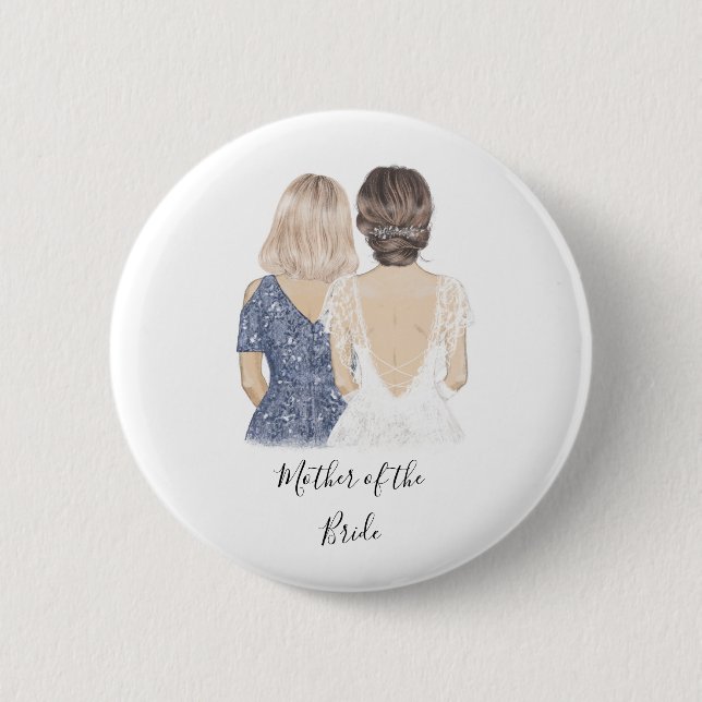 Mother of the Bride Badge Button (Front)