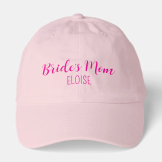 Mother of the Bride Baseball Cap in Pink
