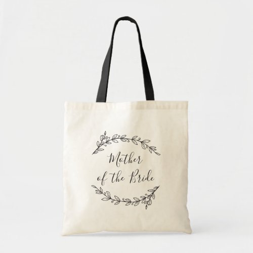 Mother of the bride Black and white wedding Tote Bag