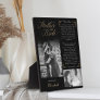 Mother of the Bride | Black Gold Message & Photo Plaque