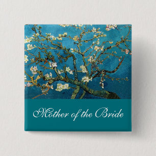Mother of the bride Blossoming Almond tree Button
