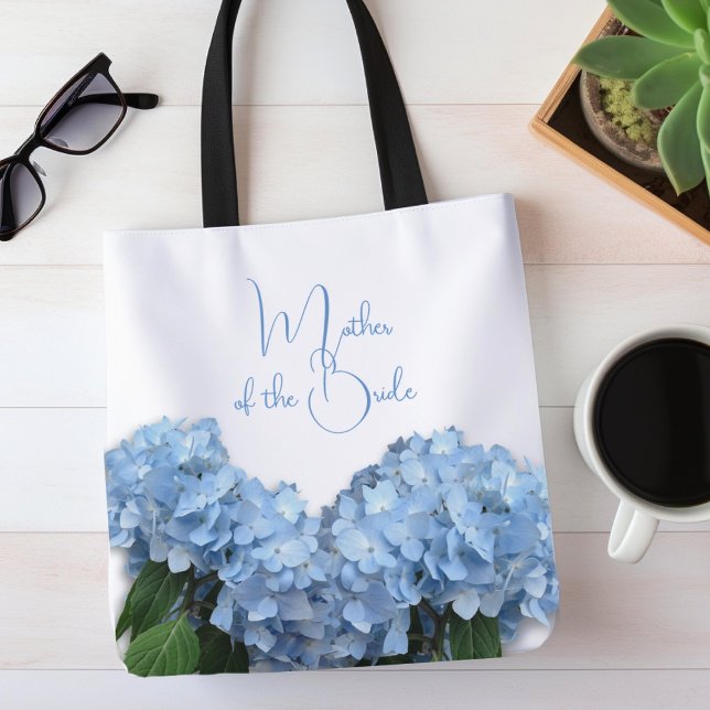 Mother of the Bride Blue Heaven Hydrangea Tote Bag (Creator Uploaded)