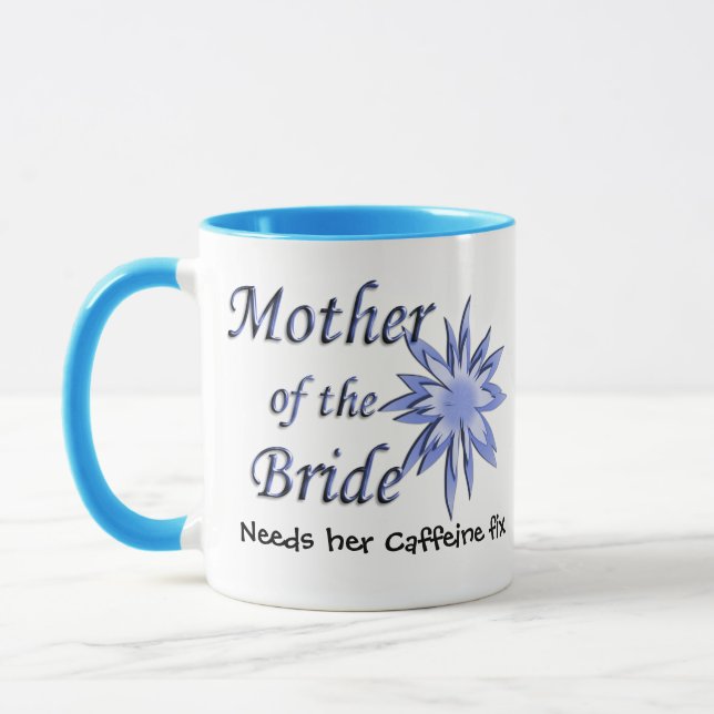 Mother of the Bride Blue Mug (Left)