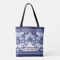 Mother of The Bride Blue & White Mexican Tile 