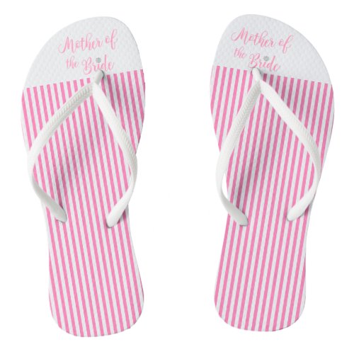 Mother of the Bride BridalWedding Pink Cute Flip Flops