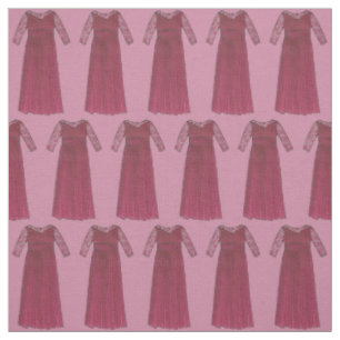 Mother of the Bride Burgundy Dress Wedding Party Fabric