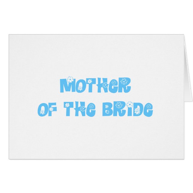 Mother of the Bride Cards (Front Horizontal)
