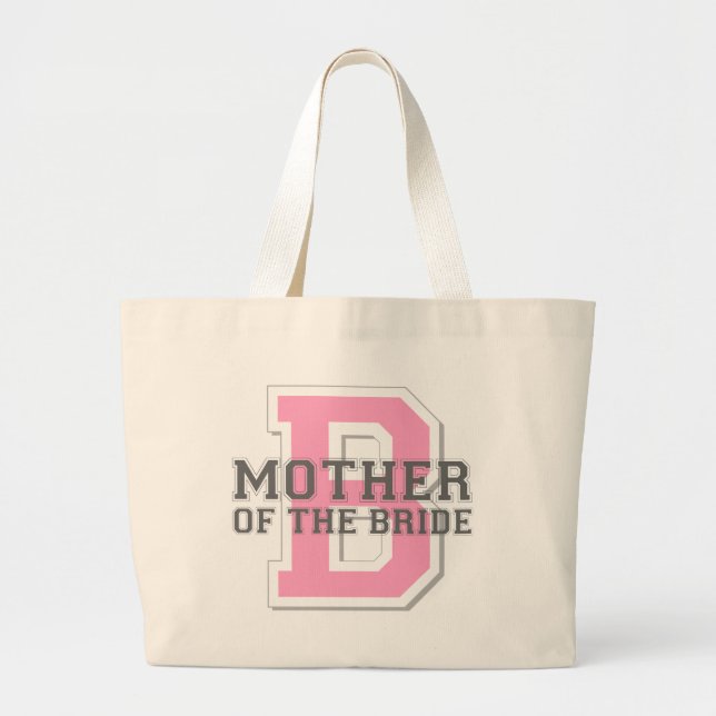 Mother of the Bride Cheer Large Tote Bag (Front)
