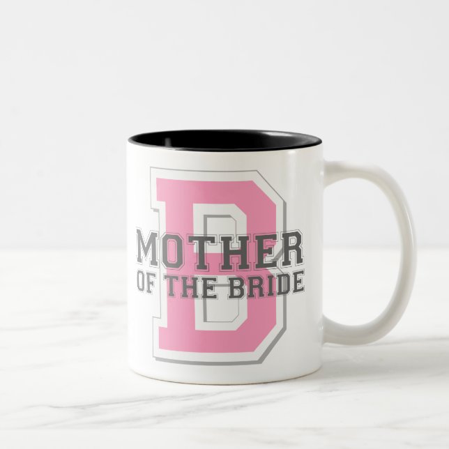 Mother of the Bride Cheer Two-Tone Coffee Mug (Right)