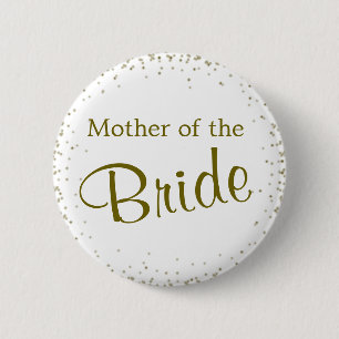 Mother of the Bride Confetti Pinback Button
