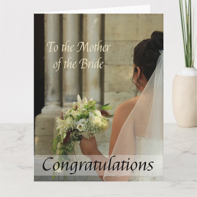 mother of the bride congratulations card (Front)