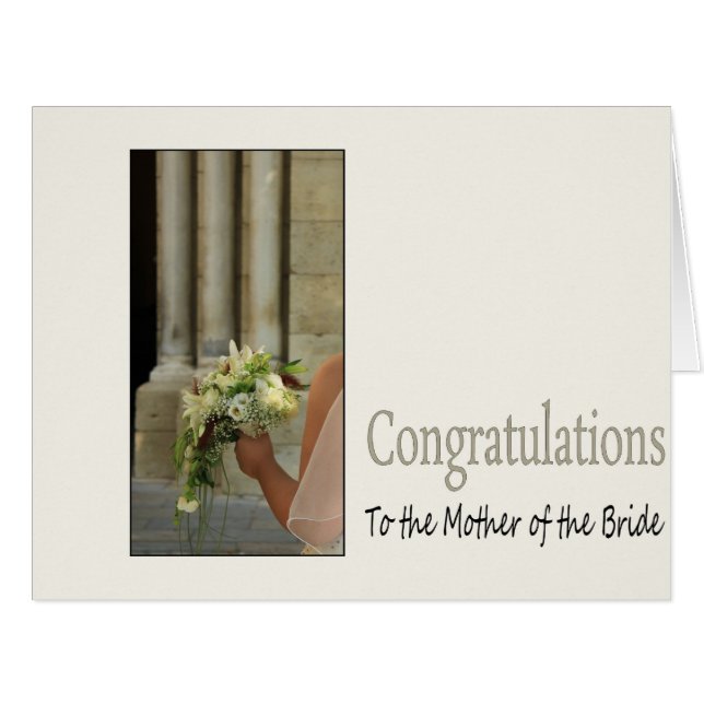 mother of the bride congratulations cards (Front Horizontal)