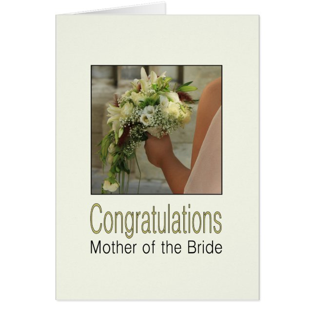 mother of the bride congratulations cards (Front)