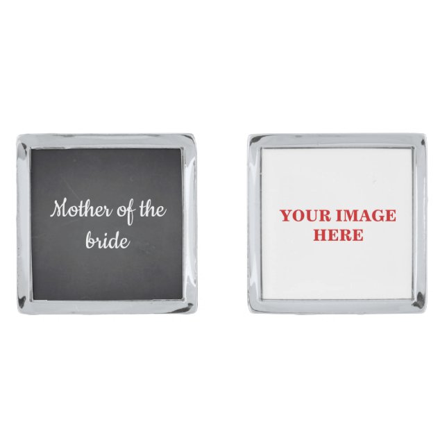 Mother of The Bride Custom Photo Cufflinks (Front)