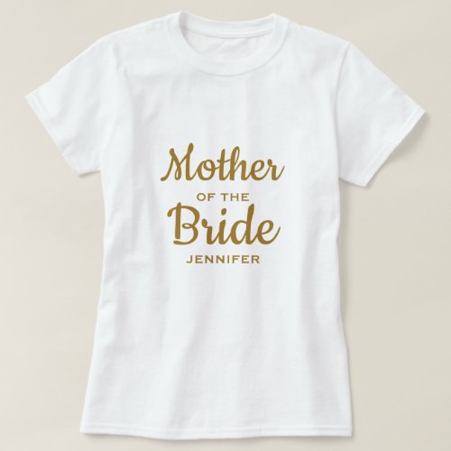 Mother of the Bride Custom T_Shirt