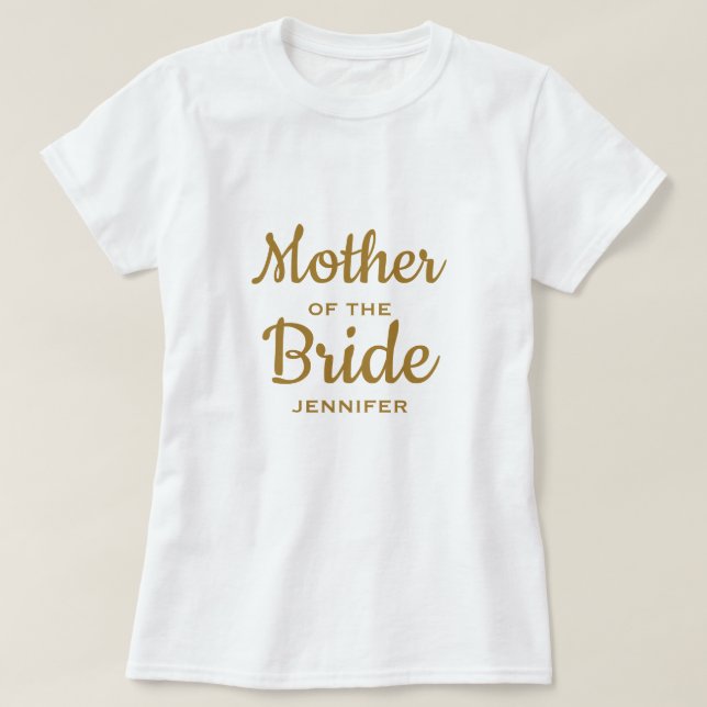 Mother of the Bride Custom T-Shirt (Design Front)