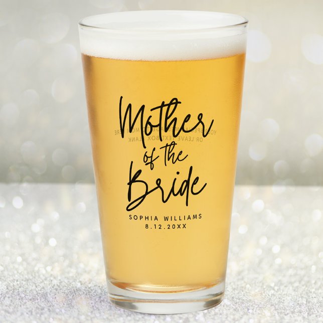 Mother of the Bride Custom Wedding Glass (Creator Uploaded)