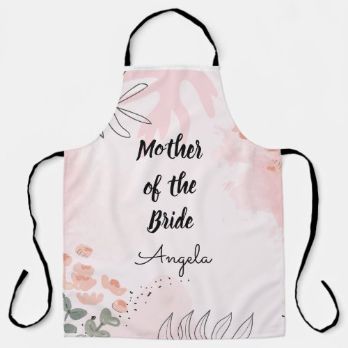 Mother of the Bride Editable text Apron