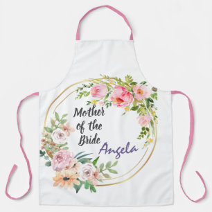 Mother of the Bride Editable text Apron