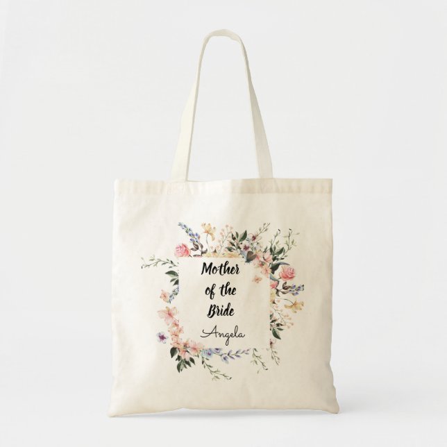 Mother of the Bride Editable text Tote Bag (Front)