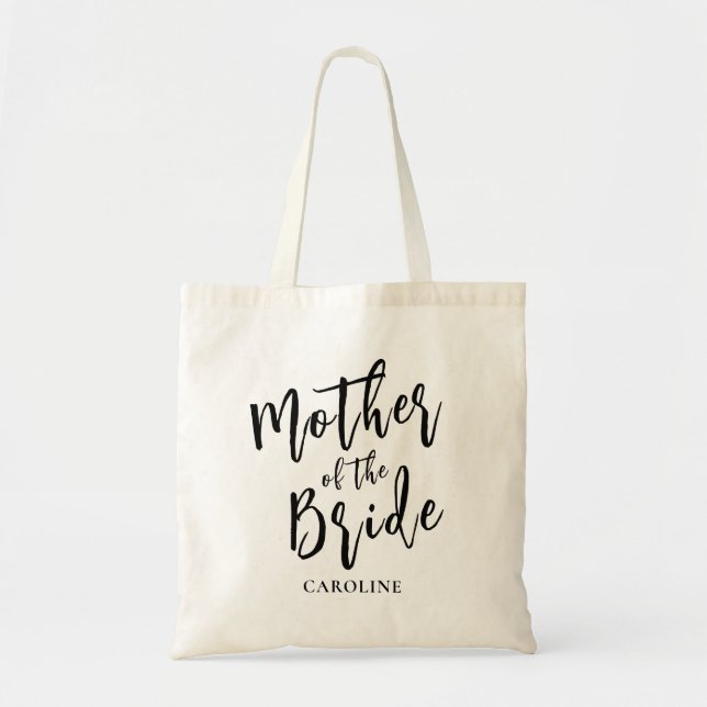  mother of the bride Elegant Calligraphy Tote Bag (Front)