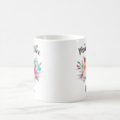 Mother of the Bride Elegant Floral Coffee Mug (Center)