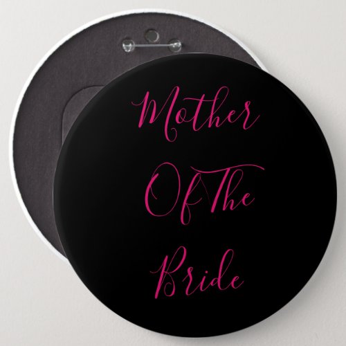 Mother Of The Bride Elegant Gift Pink Black Button