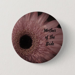 Mother of the Bride Elegant Pale Pink Flower Button