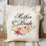 Mother Of The Bride Elegant Rustic Floral Tote Bag at Zazzle