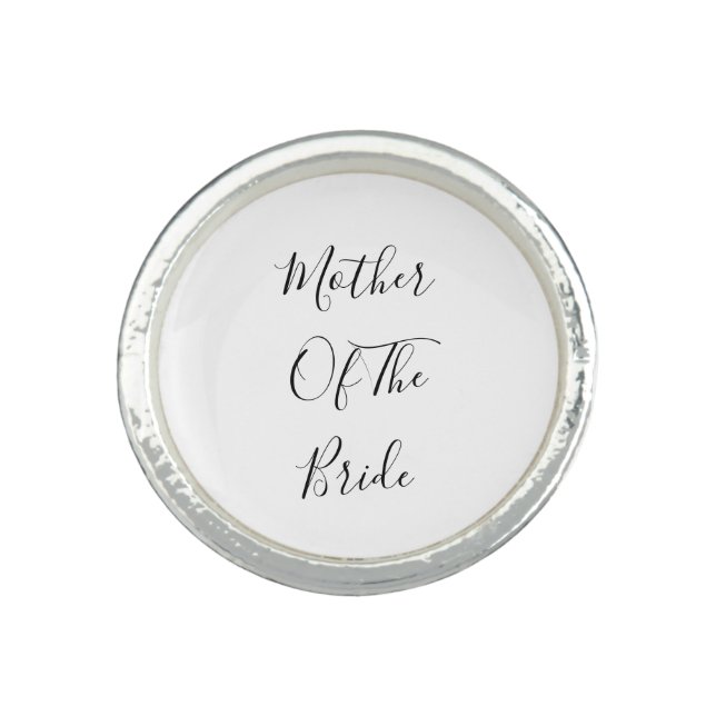 Mother Of The Bride Elegant Wedding Gift 2023 Ring (Front)